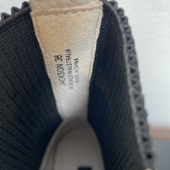 SENSO Jackson ankle boots white combat lace up leather US7 - Picture 6 of 12